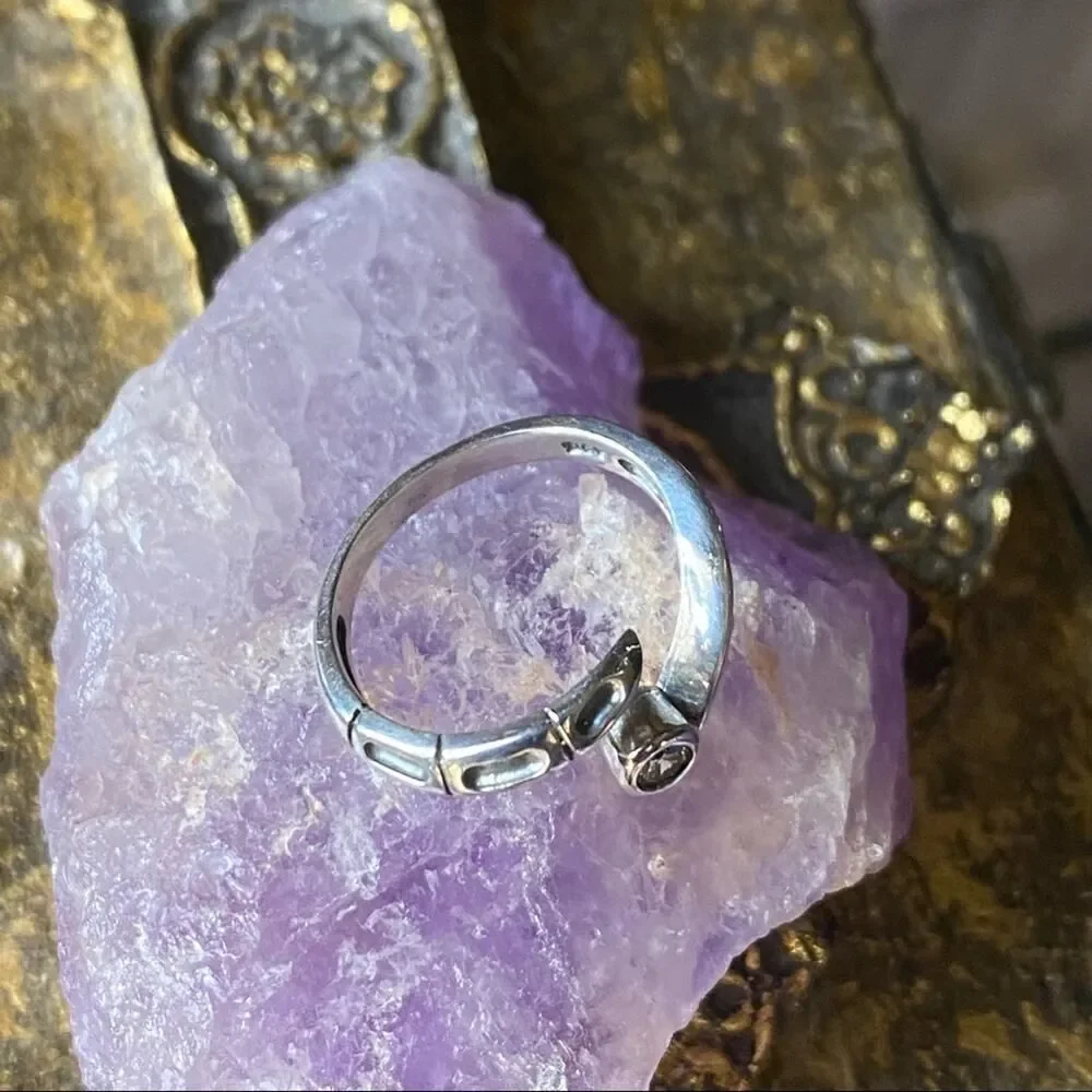 Wing And Claw Sterling Silver CZ Toe Ring